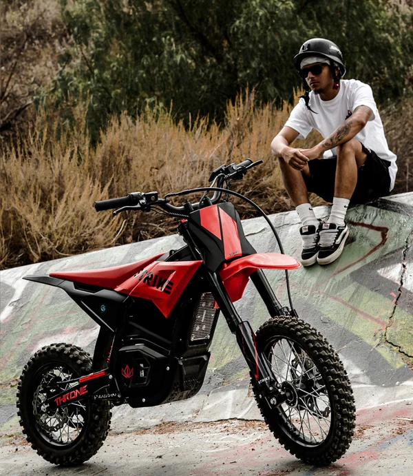 Strike Shadow SX by Throne Cycles | 60V 5kW 27ah | Electric Dirt Bike for Kids - Image 5